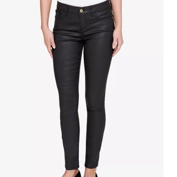 Tommy Hilfiger Greewich Skinny Midrise Black Cotton Jeans Size 2 NWT - Picture 1 of 8